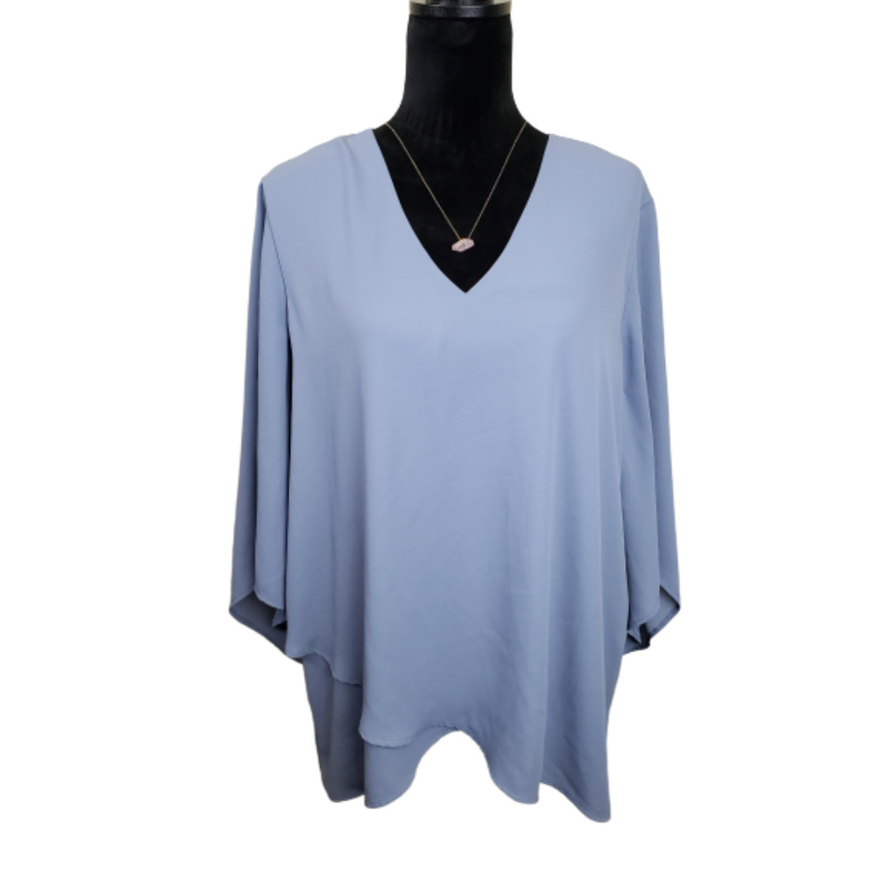 ❤SOLD❤ Karen Kane Women's Bracelet Crossover Top - Picture 2 of 8